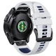 Ремінець для Garmin Forerunner 970/ Forerunner 965/ Forerunner 955/ Forerunner 945/ Forerunner 935/ Forerunner 745 - White - Dark - Blue 22 мм QuickFit Silicone 010-700010-91 - зображення 3