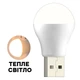 Портативная USB LED лампа 1W телый свет warm - изображение 1