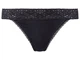 Трусики-стринги набор 5 шт. хлопковые кружевные для женщины Esmara LYCRA® 381943 L Черный - изображение 3