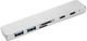 USB-хаб PowerPlant Type-C — HDMI 4K, USB 3.0, USB Type-C, SD, microSD Grey (CA911684) - зображення 1