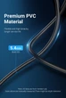 Удлинитель USB-USB 3.0 Vention F/M PVC Round 5Gbps 0.5m Black (CBHBD) - изображение 5