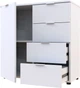 Комод Doros Рон 1 80 х 38 х 81 см 1 фасад 4 шухляды Белый (41516005) - изображение 3