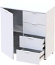 Комод Doros Рон 1 80 х 38 х 81 см 1 фасад 4 шухляды Белый (41516005) - изображение 4