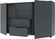 Комод Doros Рон 5 140 х 38 х 81 см 2 фасада 4 шухляды Графит (44900235) - изображение 4