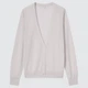 Кардиган Uniqlo розмір S світло сірий (445194) - зображення 6