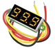 Вольтметр 0 - 100В желтый, LED дисплей - изображение 1
