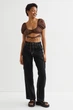 Топ H&M 061063647 XXS Коричневий - зображення 5