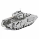 3D металевий пазл і сувенір Танк Черчилль (Churchill Tank) - изображение 1