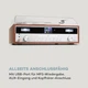 Програвач вінілових пластинок Auna Birmingham HiFi Stereo-System + Інтернет радіо - зображення 5