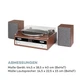 Програвач вінілових пластинок Auna Birmingham HiFi Stereo-System + Інтернет радіо - зображення 10