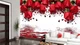 3D Фото Обои PHOTODECOR "Сердечки и красные розы над водой" 1 кв.м. - изображение 3