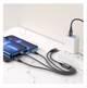 Мульти-кабель Hoco X76 Super charging 4-in-1 USB to Lightning, Lightning, Micro USB, Type-C, 1м black - изображение 3