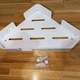 Угловая полка для ванной из алюминия IwConcept FDU-Corner-32 Белая - изображение 5