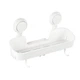 Полиця у ванну або кухню на вакуумних присосках Taili AW633 (Storage Shelf + hook) Біла - зображення 1