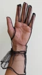 Елегантні рукавички з фатину для фотосесії та свята Honey Fashion Accessories M/L чорний (7-18) - зображення 3