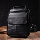 Практичний чоловічий месенджер із натуральної шкіри Vintage Bag 21950 Чорний - зображення 7