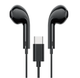 Дротові навушники гарнітура Hoco Crystal joy Type-C 1.2м Black - зображення 1