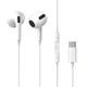 Проводные наушники-вкладыши с микрофоном Baseus Encok c17 USB type C White (NGCR010002) - изображение 1