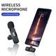 Бездротовий подвійний мікрофон петличний для телефону Iphone (Lightning), не вимагає ручного налаштування, Чорний - зображення 5
