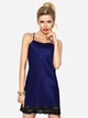 Нічна сорочка жіноча DKaren Slip Kate XS Темно-синя (5902230063365) - зображення 1