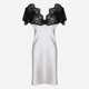 Koszula nocna damska DKaren Slip Kayla XS Jasny ecru (5903251374690) - obraz 4