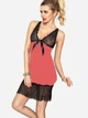 Koszula nocna damska DKaren Slip Lea XS Coral (5902230064140) - obraz 1