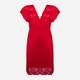 Koszula nocna damska koronkowa DKaren Slip Lesley S Czerwona (5903068513855) - obraz 3