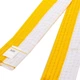 Пояс для кимоно двухцветный желто-белый Zelart 7255 длина 240см Yellow-White - изображение 3