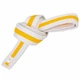 Пояс для кимоно двухцветный бело-желтый Zelart 7260 длина 260см White-Yellow - изображение 1