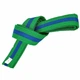 Пояс для кимоно двухцветный зелено-синий Zelart Heroe 7263 длина 280см Green-Blue - изображение 1