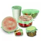 Силіконові кришки набір 6 штук Silicone Sealing Lids Green - изображение 2