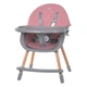 Стульчик для кормления El Camino LUMI ME 1111 Pink Розовый | Деревянный высокий стульчик - изображение 6