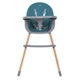 Стульчик для кормления El Camino LUMI ME 1111 Teal Бирюзовый | Деревянный высокий стульчик - изображение 4