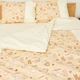 Простынь на резинке детская Бязь Creamy Cat Бежевый 80*160 см высота 10 см - изображение 6