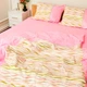 Простирадло без резинки Бязь Rainbow 150*220 см Рожевий - зображення 4
