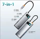 Металевий USB-хаб 100W Baseus 7.1 USB-C to 3xUSB-A/USB-C charger 100W/HDMI 4K-60Hz/SD/TF (BS-OH146A) - зображення 1