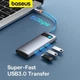 Металевий USB-хаб 100W Baseus 7.1 USB-C to 3xUSB-A/USB-C charger 100W/HDMI 4K-60Hz/SD/TF (BS-OH146A) - зображення 6