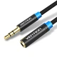 Удлинитель Audio Aux 3.5мм-3.5мм M/F Vention gold-plated 5m Black (VAB-B06-B500-M) - изображение 1