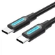 Кабель Type-C-Type-C Vention TPE Round PD 60W 3A 480Mbps 0.5m Black (COSBD) - зображення 1