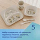 Набор детской посуды Canpol babies BONJOUR PARIS посуды 5 эл. красный (9/227_red) - изображение 5