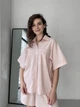 Сорочка бавовняна оверсайз жіноча Merlini Борнео 200000181 L-XL Персикова (200000181_2) - зображення 1