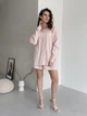 Сорочка бавовняна оверсайз жіноча Merlini Беліз 200000222 L-XL Персикова (200000222_2) - зображення 4