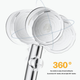Турбо лейка с вентилятором и фильтром вращение 360° TURBOCHARGED SHOWER HEAD КРАСНАЯ - изображение 7