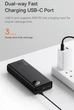 Павербанк (Powerbank) Baseus 20000 mAh, 3A, 30W, цифровий дисплей, 2USB, Micro-USB, Type-C, швидка зарядка - зображення 8
