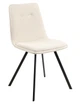 Стул для кухни M-71 Vetro Mebel Черный/Айвори (металл/ткань) (M-71-ivory/black) - изображение 1