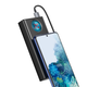 Повербанк портативний зарядний пристрій Power Bank Baseus Amblight 30000 mAh premium 65W 6A з Led дисплеєм та технологією QC3.0+PD3.0 Black - зображення 5