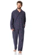 Пижама мужская в клетку Key MNS 414 B23 2XL синий - изображение 1