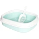 Туалет лоток для кішок з лопаткою Taotaopets 225501 46*38*13 см Blue - зображення 1
