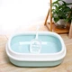 Туалет лоток для кішок з лопаткою Taotaopets 225501 46*38*13 см Blue - зображення 3