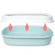 Туалет лоток для кішок з лопаткою Taotaopets 225501 46*38*13 см Blue - зображення 4
